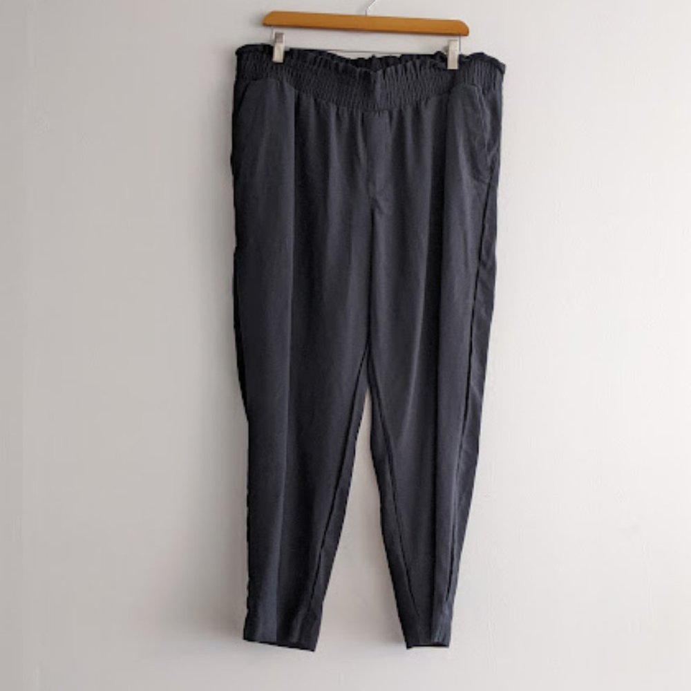 A New Day Black Skinny Paperbag Waist Pants Size XXL